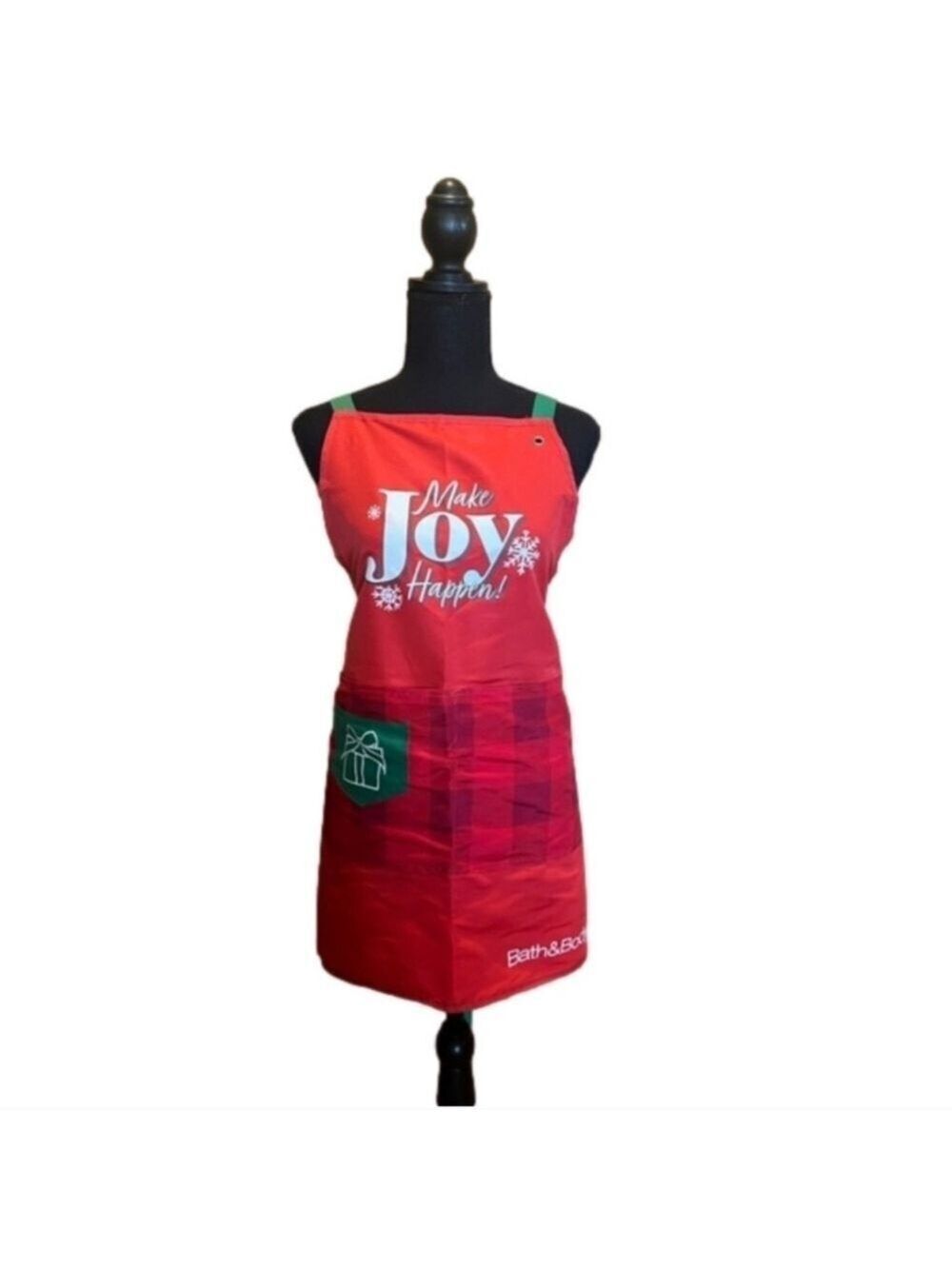 Bath and Body Works Red Green Holiday Apron